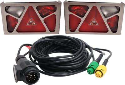 Verlichtingsset - Aspock Multipoint 5 - 13 polig - Plug & Play - incl. RVS beschermrekken