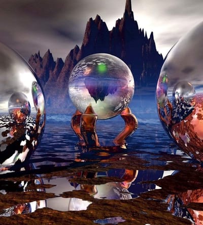 Fotobehang - Crystal Vision 225x250cm - Vliesbehang