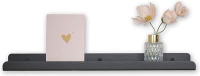 Metalen fotoplank zwart 50 cm - Foto plank - Fotoplank - Fotoplank zwart - Wandplank - Wand plank - Wandplank zwart - Wandplank Wandplanken zwevend - Wandplank kinderkamer - Wandplanken & -rekken