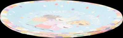 Papieren bordjes Peppa Pig_ kartonnen bordjes - Time to party- 10 stuks