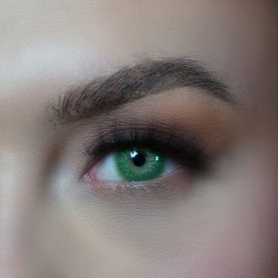 Endorphin 0.00 - Realistische Kleurlenzen - Maandlenzen - Groen - Kleurlenzen op sterkte en zonder sterkte | Zachte lenzen
