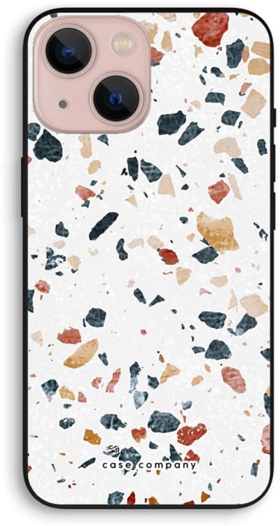 Case Company® - Hoesje geschikt voor iPhone 13 mini hoesje - Terrazzo N°4 - Biologisch Afbreekbaar Telefoonhoesje - Bescherming alle Kanten en Schermrand
