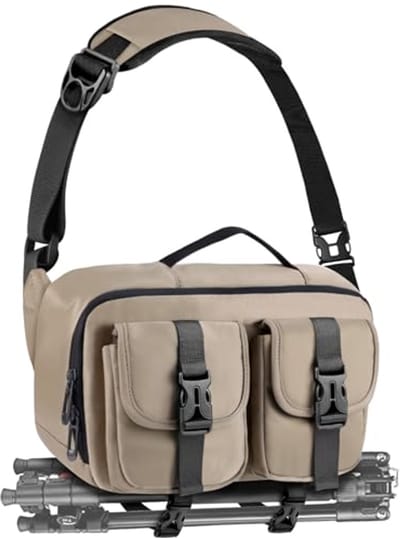 Waterdichte Camera Sling Bag voor SLR/DSLR met Statief Houder - Modieuze Schoudertas voor Fotografen