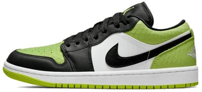 Air Jordan 1 Low Snakeskin Vivid Green (W) - Maat 36