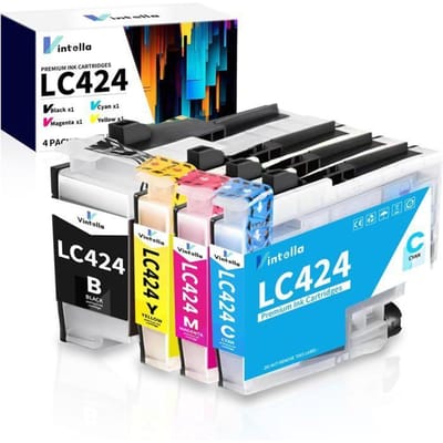 Lc424 Compatibele Inktcartridge Voor Brother Cartridge Lc424 Lc-424 Lc-424Val Pack Voor Brother Dcp-J1200W Dcp-J1200We Printer