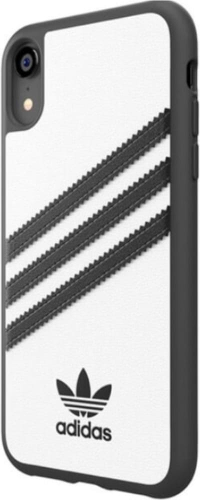 adidas Moulded case strepen beschermhoesje iPhone XR - Wit Zwart