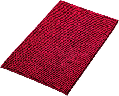 JGS ® Badmat, antislip, combineerbaar als badmatset, badmat, wasbaar van chenille, douchemat voor douche, badkuipen, wc-decoratie, rood, 40 x 60 cm