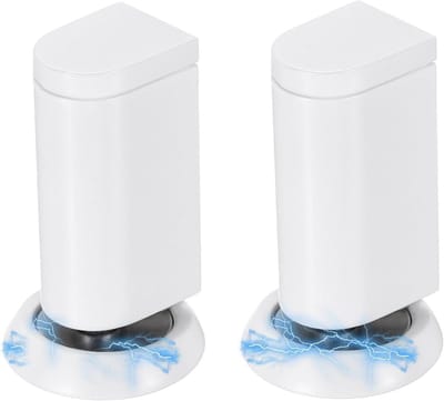 Magnetische Deurstoppers - Deurvanger - Deuren Open Houden - Roestvrij Staal - 2 stuks - Wit