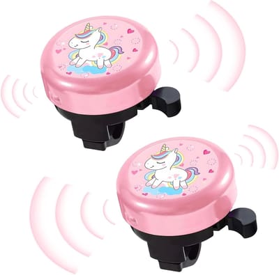 Roze Fietsbel Set voor Kinderen - 2 Stuks Univors