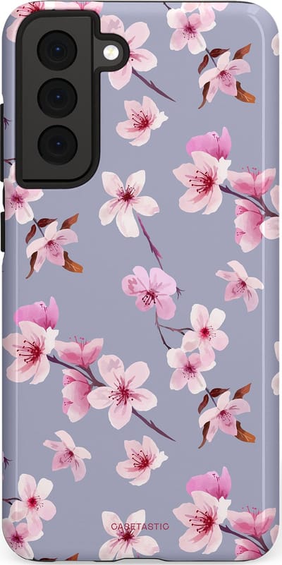Casetastic Hoesje Geschikt voor Samsung S21 FE - Stijlvolle Beschermende Duo-layer Case - Bloemsem Bries