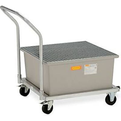 GFK opvangbak 220/1-mobiel CEMO, verrijdbaar, 210 stuks opvangcapaciteit, B 1090 x D 860 x H 1080 mm