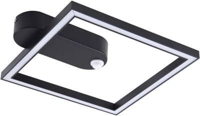 Moderne Zwarte LED Plafondlamp met Bewegingssensor voor Hal en Gang
