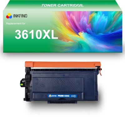 INKFIND TN-3610XL tonercartridge compatibel met Brother 3610 TN3610 TN-3610 TN3610XL TN-3610XL - 1-pack Zwart (extra hoge capaciteit)