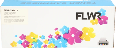 FLWR toner voor Brother TN-247 Geel - Premium Huismerk Brother TN-247 inkt (Geel - hoge capaciteit) o.a. geschikt voor Brother DCP L2410CDW, Brother DCP L3550CDW, Brother HL L3210CW, Brother HL L3230CDW, Brother HL L3270CDW
