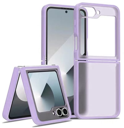 Hoesje Geschikt voor Samsung Z Flip 6 / Z Flip 7 FE - Paars - Casemania Matte Armor Back Cover - Anti-Vingerafdruk Telefoonhoesje