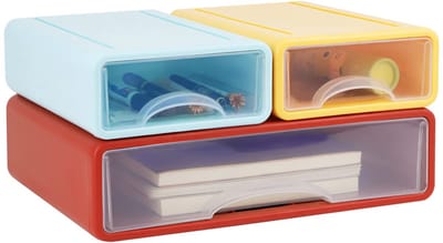 Unyqoos ® Bureau-Organizer Set voor Optimale Werkplekorganisatie met Stapelbare en Laden voor Thuis en Kantoor