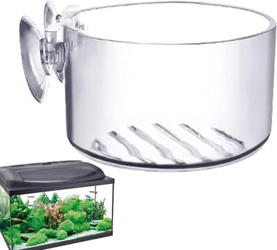 Vijverplant Manden - Aquarium Pot - Planten Vermeerderen - Met Zuignap - 6 x 6 x 6 cm - Helder