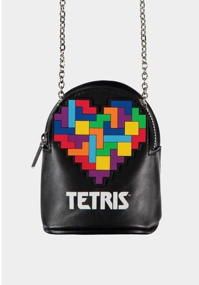 Tetris - Logo Schoudertas - Zwart