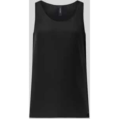 Blouseshirt met ronde hals en labeldetail
