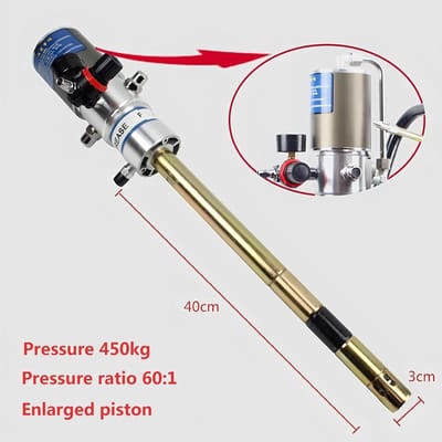 Hogedruk Vetpomp - Luchtdruk Pompset - Efficiënt Smeren - 60:1 Drukverhouding - 5 Gallon Vat - Metaal