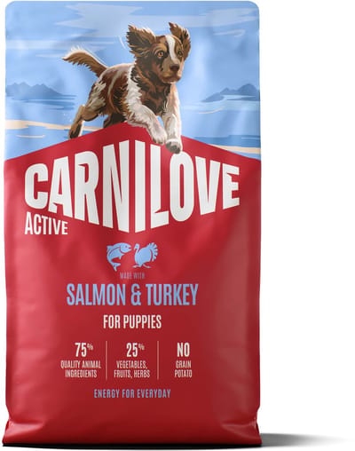 Carnilove Active Dog Puppies Salmon&turkey - dry dog food - 4kg