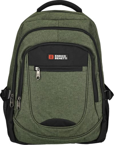 Enrico Benetti Hamburg Laptop Rugzak - 17" Laptop, 35,5 liter - 62125 - Olijf