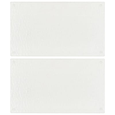 vidaXL - Snijplanken - 2 - st - met - transparant - bubbelpatroon - gehard - glas