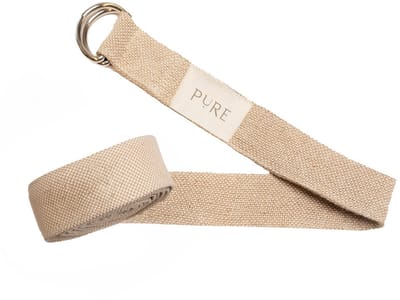 Yoga riem / strap jute extra lang bruin - Pure