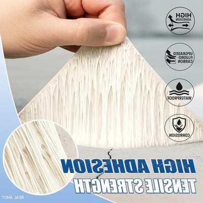 Zelfklevende Butyl Rubber Waterdichte Dichtband voor Caravan, Motorhome en Dak - 5 cm x 10 m, Ideaal voor Lekkages, Reparaties en Afwerking