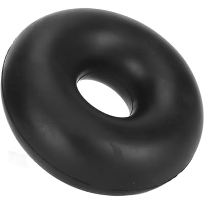 Hondenspeelring Duurspeelgoed Duurzaam Rubber Tanden Slijpen Reinigen Bijtbestendig Onverwoestbaar Hondenspeelgoed voor Agressieve Kauwers black