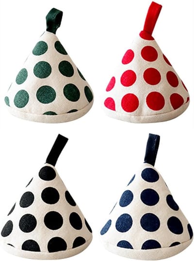 Mini Ovenwantjes van Katoen - 4 Stuks Dikke Pannenlappen voor Keuken - Warmtebestendige Handbescherming en Praktische Keukengerei