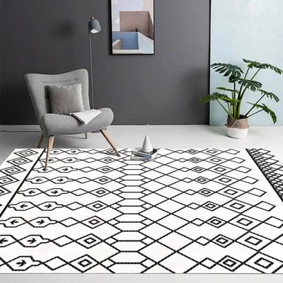 Marokkaanse Etnische Stijl Tapijt Woonkamer Koffietafel Tapijt Groot Gebied Slaapkamer Retro Boheemse Ondervloermat Vloermat Tapijt 80x120cm