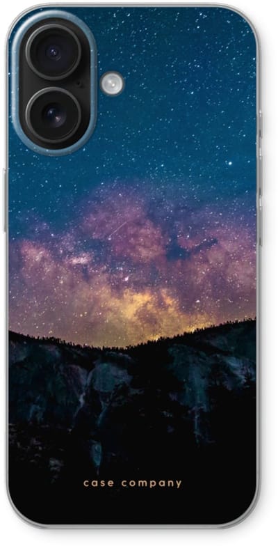 Case Company® - Hoesje geschikt voor iPhone 16 hoesje - Travel to space - Soft Cover Telefoonhoesje - Bescherming aan alle Kanten en Schermrand