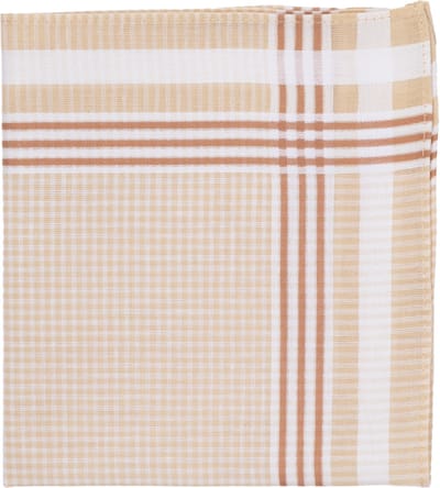 Tiseco Elegante Dameszakdoeken Alta 4 Set - 6 Stuks - 100% Premium Katoen - Tijdloze Stijl in Indiantan