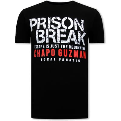 Chapo Guzman Prison Break Heren T-shirt - Zwart