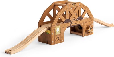BigJigs houten trein Rickety Bridge - Wild West brug accessoire.