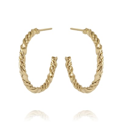 Ronde oorbellen 14k goud verguld/ verjaardag cadeau/ elegant en luxe oorbellen/ sOwiesO shop/ roestvrij staal/ chique oorbellen/