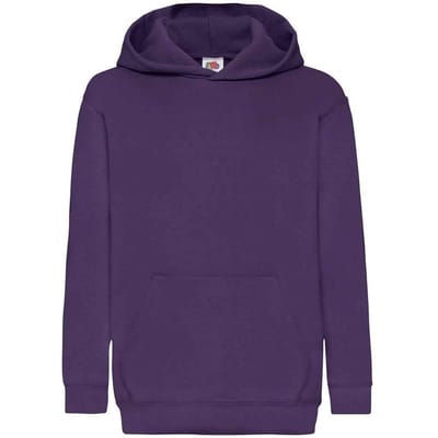 Fruit of the Loom Kinderen/Kinderen Classic Hooded Sweatshirt (Paars)