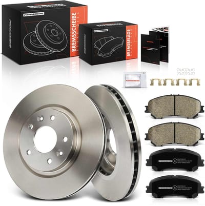 Frankberg 2x remschijven 4x remblokken vooras voor Nissan