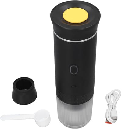Allecto - Draagbare Espressomachine - Elektrisch Reis-expressoapparaat - Oplaadbaar Mini-koffiezetapparaat - 120 Ml - Zelfverwarmend - Geschikt voo...