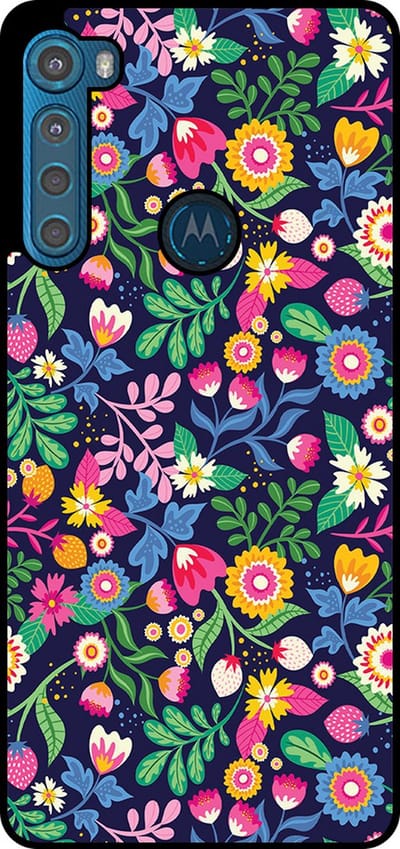Smartphonica Telefoonhoesje Geschikt voor Motorola One Fushion Plus met bloemen opdruk - TPU backcover case flower design geschikt voor Motorola One Fushion Plus