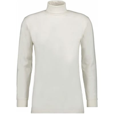 Ragman Long Sleeve Uni Col T-Shirt Single Jersey Ecru / male
