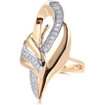 Luxe Roségoud Kleur Grote Ringen Voor Vrouwen Micro-Wax Inleg Natuurlijke Zirkonia Ringen Ongewone Etnische Bruid Bruiloft Sieraden 8 beige