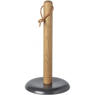 Casafina Costa Nova - Pacifica - keukenrolhouder antraciet - eikenhout - 35 cm hoog