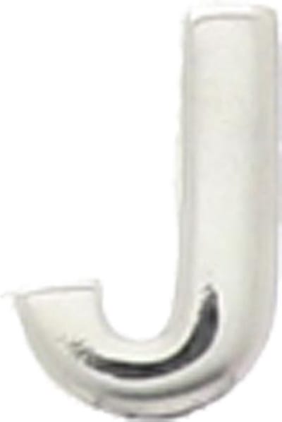 The Jewelry Collection Hanger Letter J - Zilver