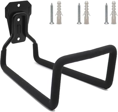 Tuinslang Opberger - Slanghouder Muur - Tuin Organiseren - Roestvrij Metaal - 20 x 13.5 x 12.5 cm - Zwart