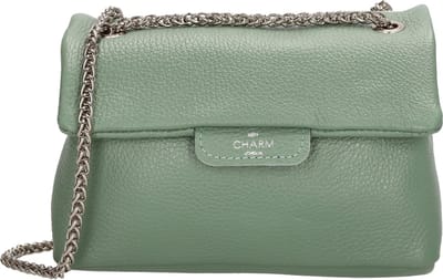 Charm London Anna Crossbody Schoudertas Avondtasje - Leren Dames Tas - Pistache
