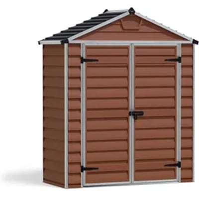 Canopia Metalen Tuinhuis Skylight - Amber - 90x185cm - Dubbele Deur - Met Vloer