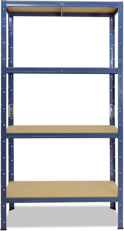 Shelfplaza HOME metalen stellingkast - 155x40x60 cm - blauw - 4 planken