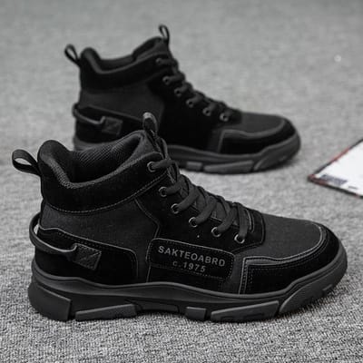 Bottes Martin Nouvelles chaussures pour hommes Version coréenne Chaussures décontractées sauvages montantes à la mode Chaussures décontractées pour hommes Baskets montantes 43